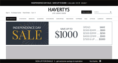 Desktop Screenshot of havertys.com